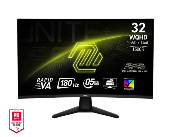 MSI  32" 2560x1440 180Hz CURVE 1500R 32CQ6F RAPID V/A