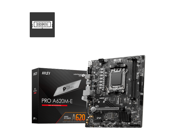 MSI PRO A620M-E AMD RYZEN